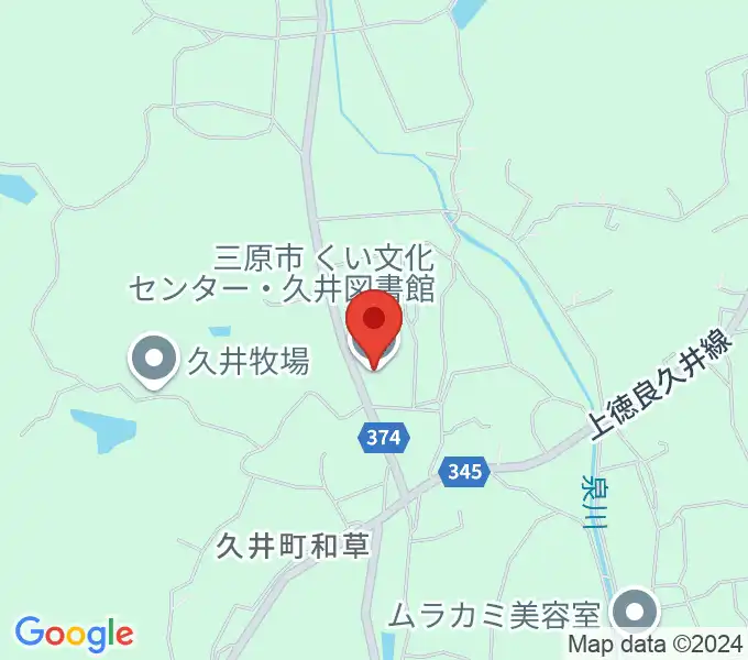 くい文化センター 高原ホールの地図