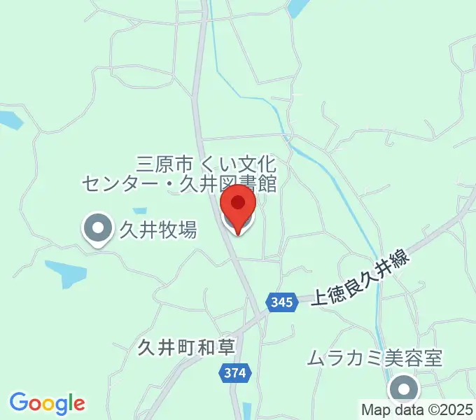 くい文化センター 高原ホールの地図
