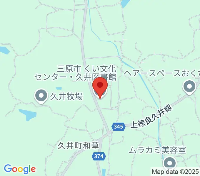 くい文化センター 高原ホールの地図