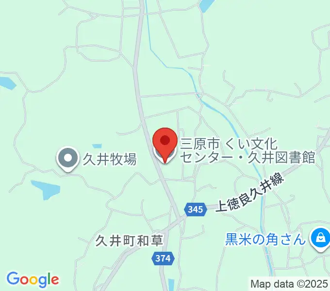 くい文化センター 高原ホールの地図