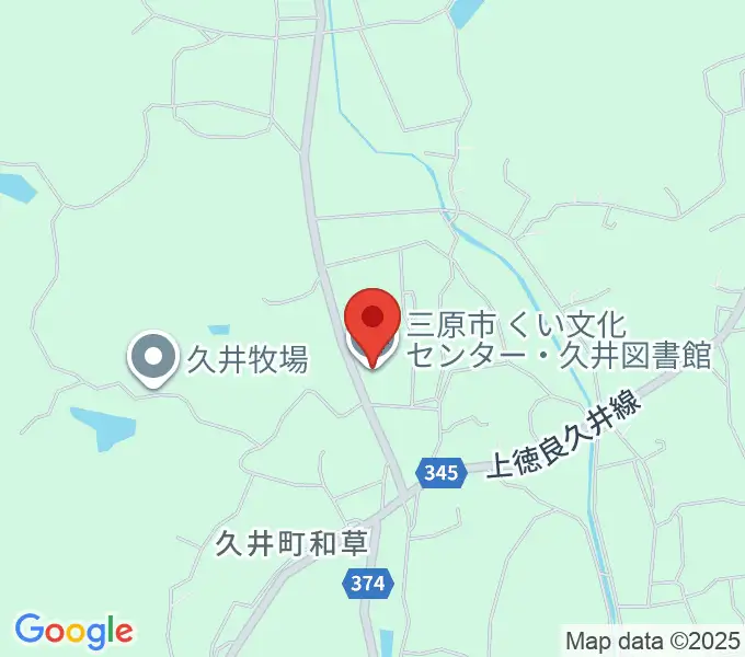 くい文化センター 高原ホールの地図
