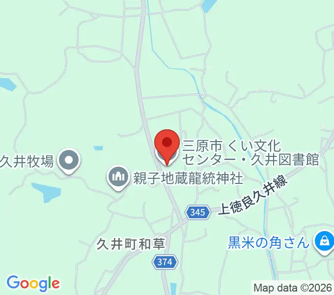 くい文化センター 高原ホールの地図