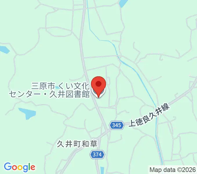 くい文化センター 高原ホールの地図