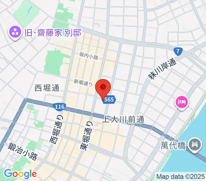 だいしほくえつホールの地図