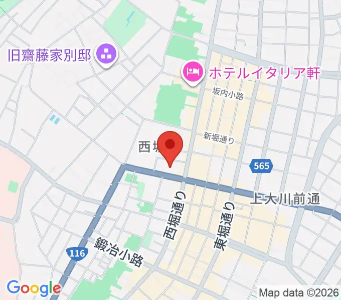 新潟市民プラザの地図