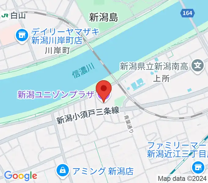 新潟ユニゾンプラザの地図