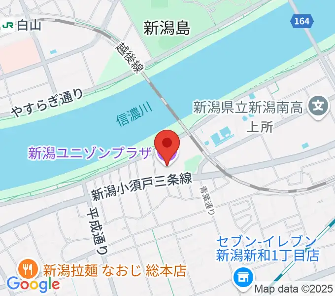 新潟ユニゾンプラザの地図
