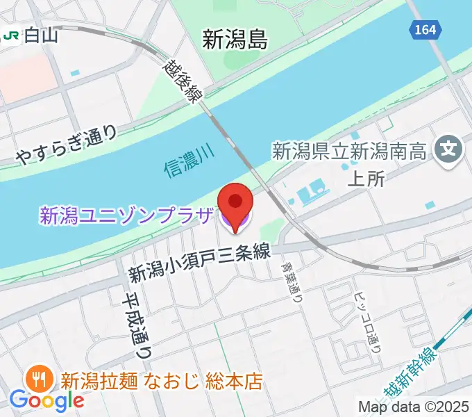 新潟ユニゾンプラザの地図