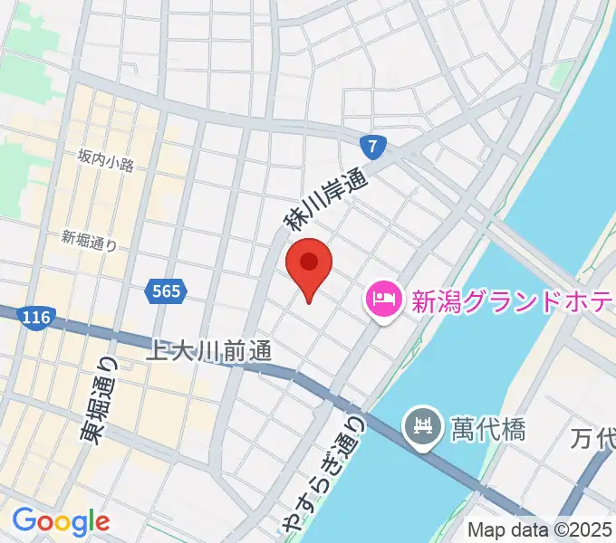 クロスパルにいがたの地図