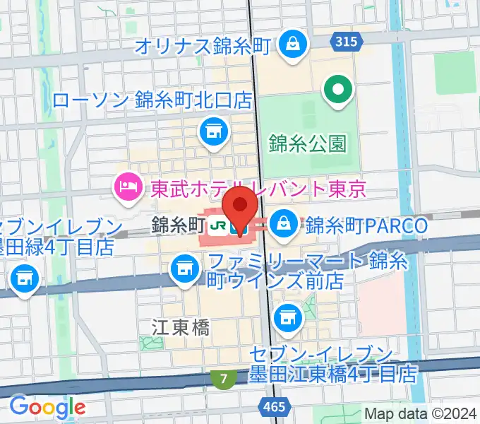 よみうりカルチャー錦糸町の地図