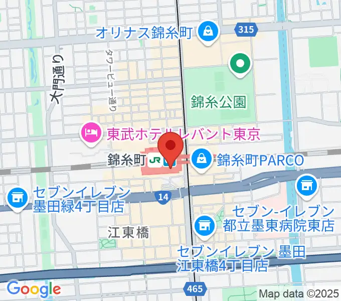 よみうりカルチャー錦糸町の地図