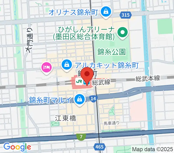 よみうりカルチャー錦糸町の地図