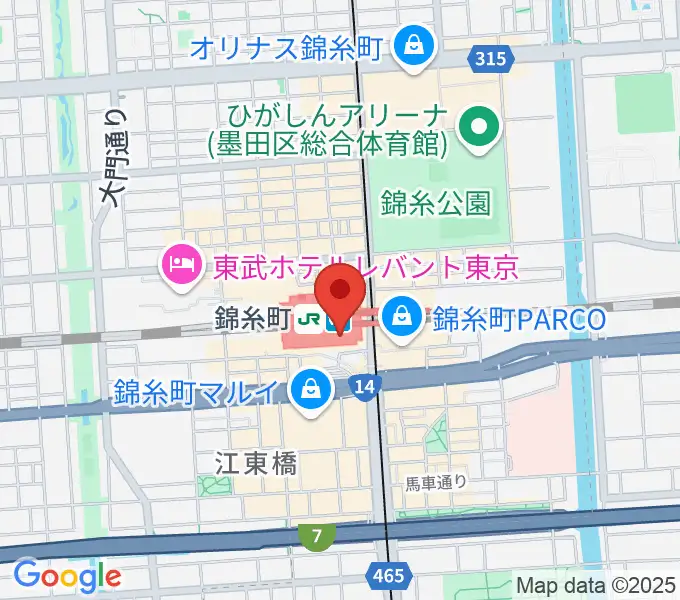 よみうりカルチャー錦糸町の地図
