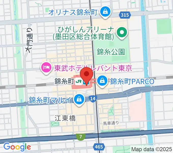 よみうりカルチャー錦糸町の地図