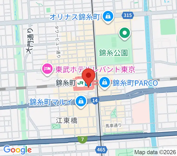 よみうりカルチャー錦糸町の地図