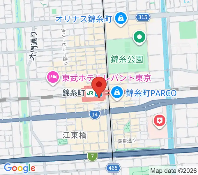 よみうりカルチャー錦糸町の地図