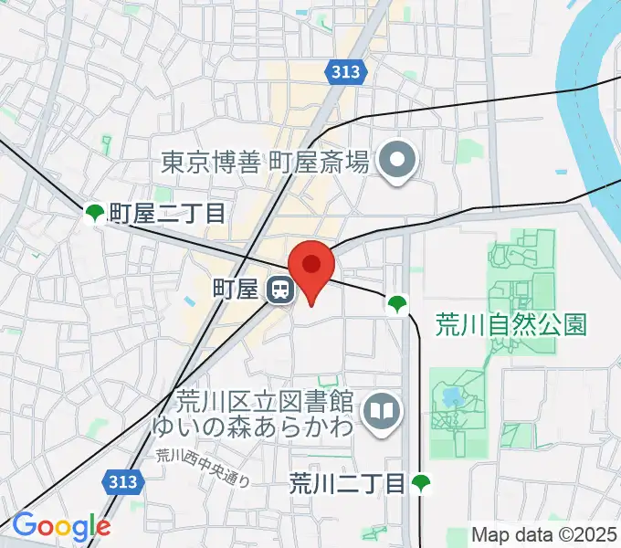 よみうりカルチャー町屋の地図