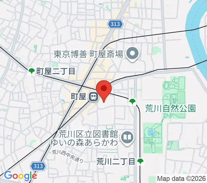 よみうりカルチャー町屋の地図