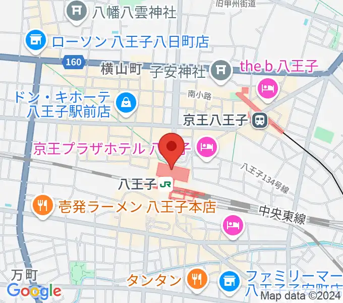 よみうりカルチャー八王子の地図