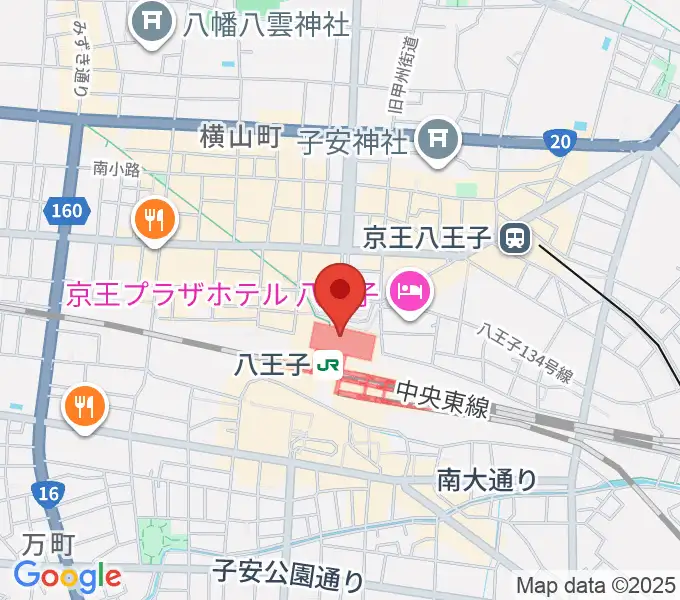 よみうりカルチャー八王子の地図