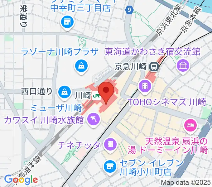 よみうりカルチャー川崎の地図