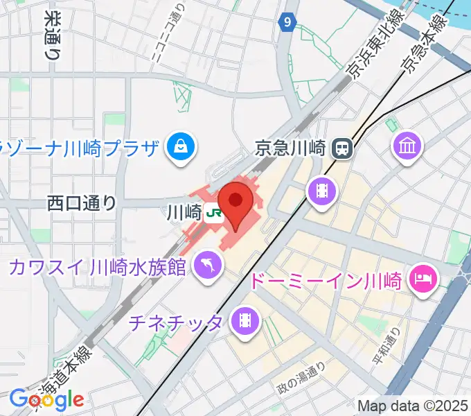 よみうりカルチャー川崎の地図