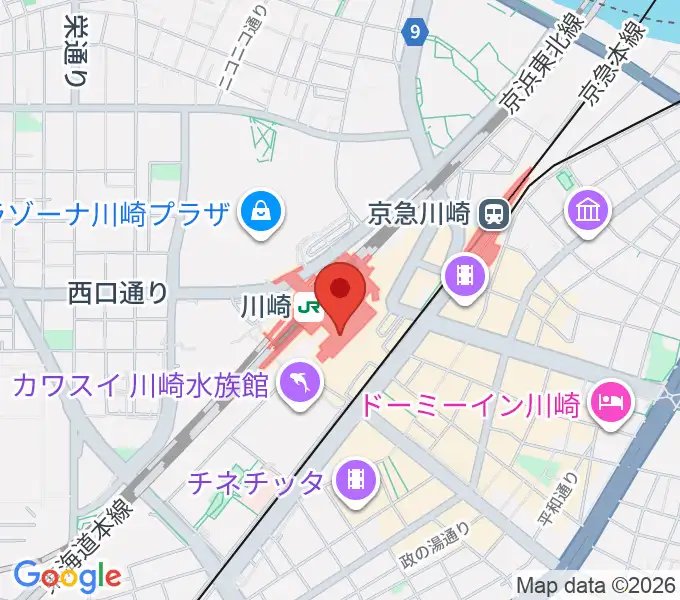 よみうりカルチャー川崎の地図