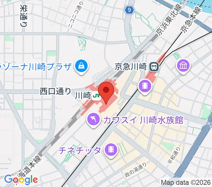 よみうりカルチャー川崎の地図