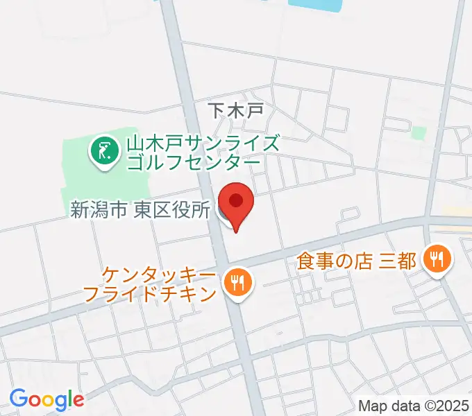 新潟市東区プラザの地図