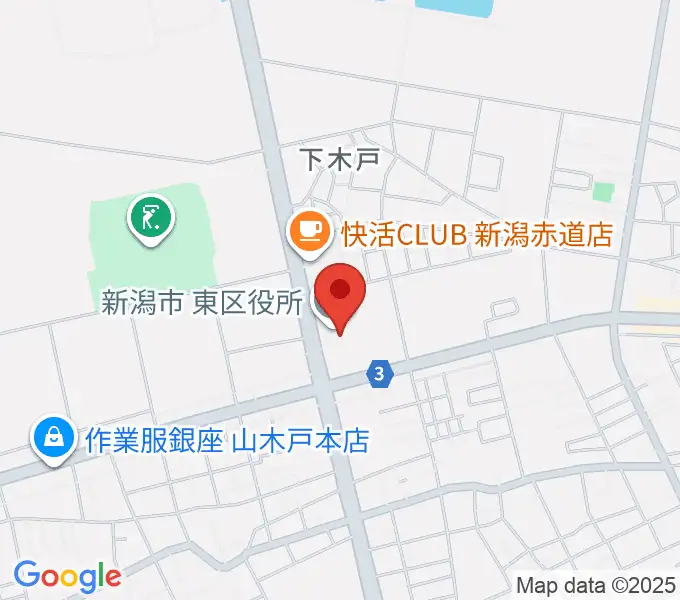 新潟市東区プラザの地図