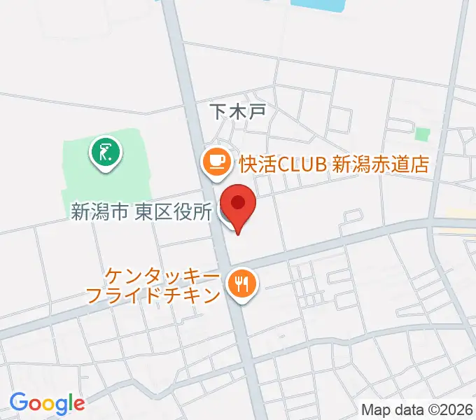 新潟市東区プラザの地図