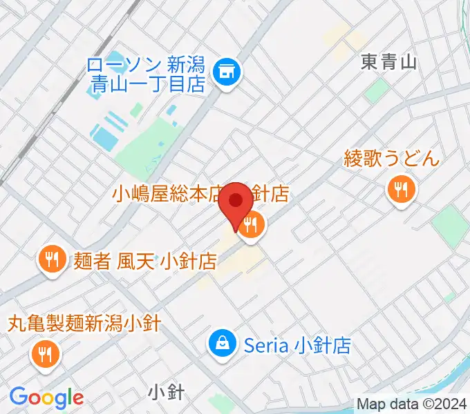 西新潟市民会館の地図