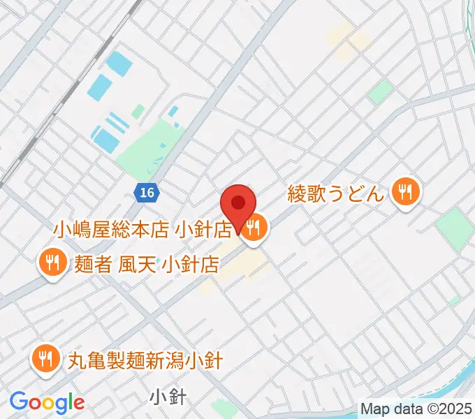 西新潟市民会館の地図