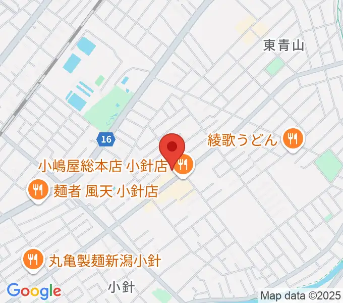 西新潟市民会館の地図