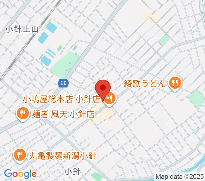 西新潟市民会館の地図