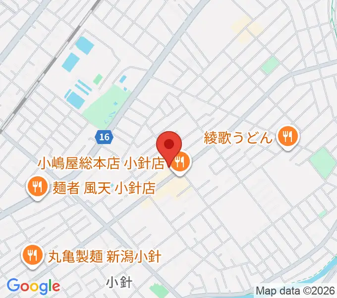 西新潟市民会館の地図