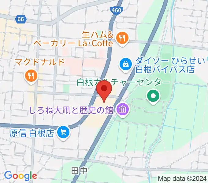 白根学習館 ラスペックホールの地図