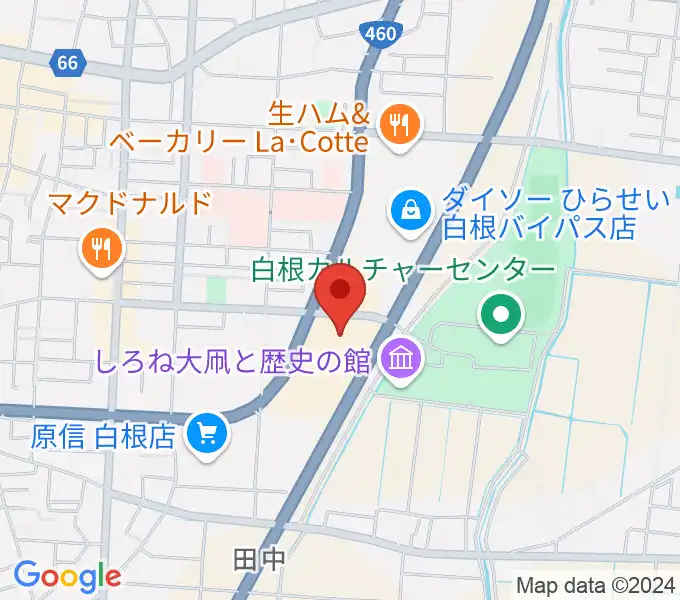 白根学習館 ラスペックホールの地図