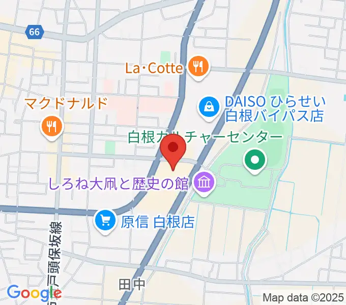 白根学習館 ラスペックホールの地図