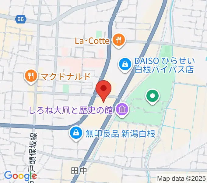 白根学習館 ラスペックホールの地図