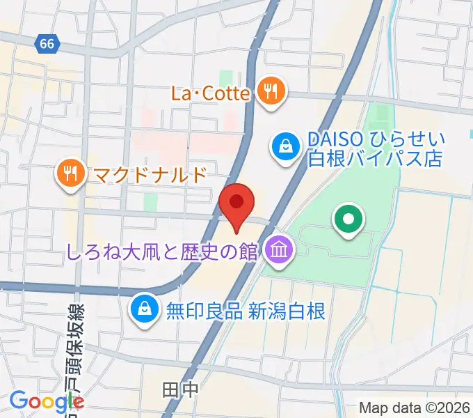 白根学習館 ラスペックホールの地図
