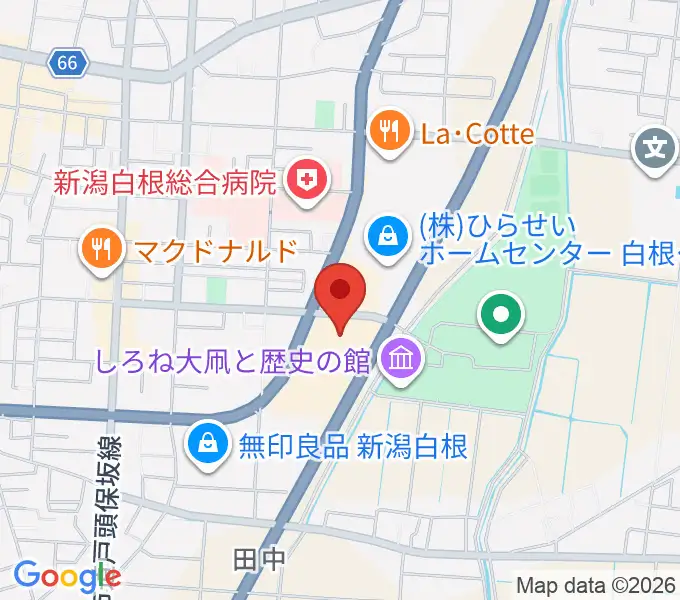 白根学習館 ラスペックホールの地図