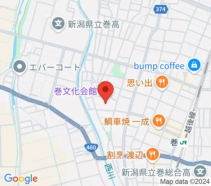 巻文化会館の地図