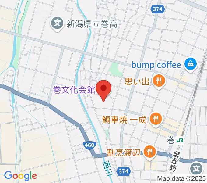 巻文化会館の地図