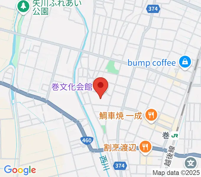 巻文化会館の地図