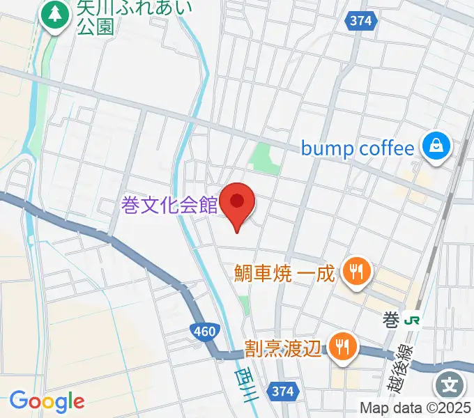 巻文化会館の地図