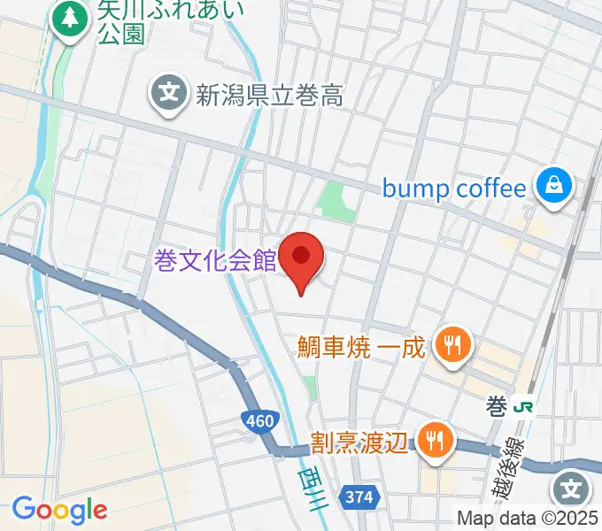 巻文化会館の地図