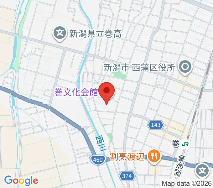 巻文化会館の地図