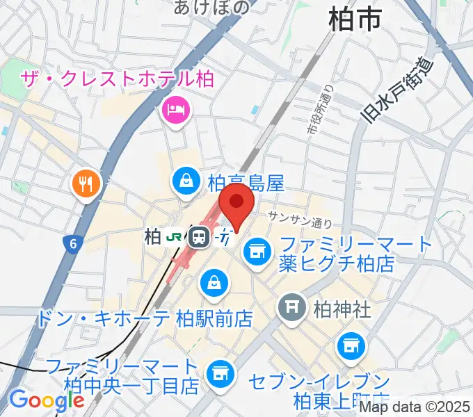 よみうりカルチャー柏の地図