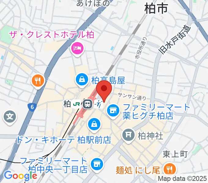 よみうりカルチャー柏の地図